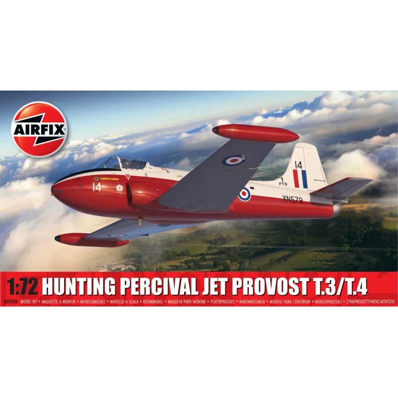 Airfix Classic Kit lietadlo A02103A - Hunting Percival Jet Provost T.3/T.4 (1:72)