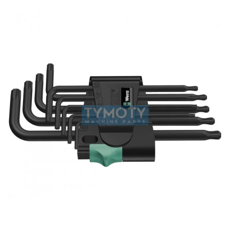 Súprava kľúčov Torx 967 PKL/9 BlacLaser (9 ks), WERA, 024242