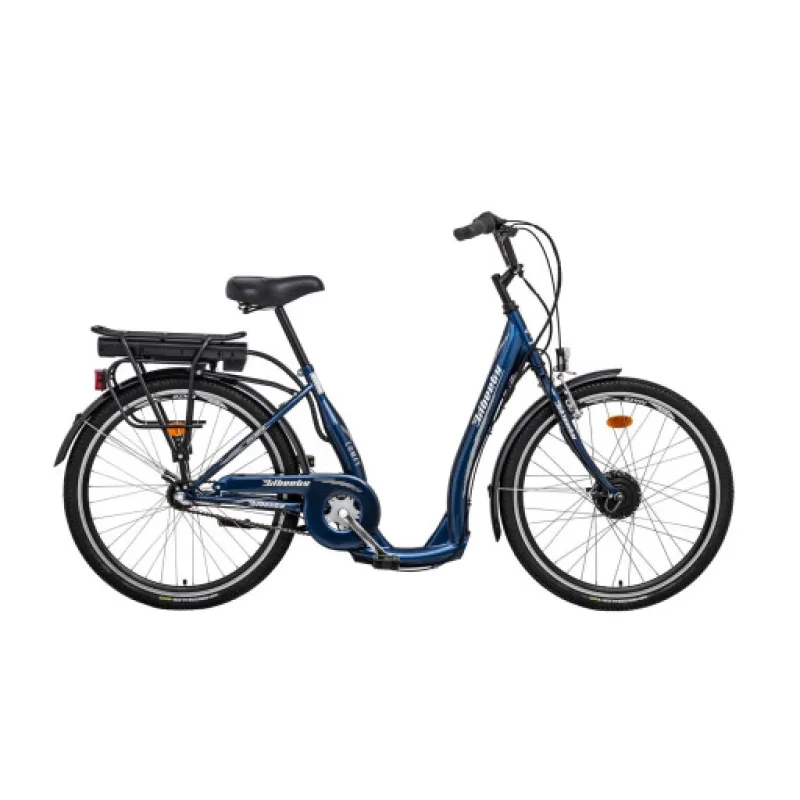 Liberty elektrokolo Comfy Steel 3spd. 36V 26" 2025 modré, Akumulátor Akumulátor Compact 36V 17,5 Ah