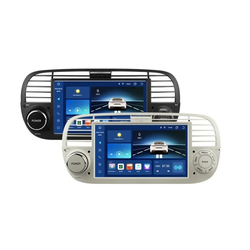 HIZPO FT5007001P Autorádio 7" Android pro Fiat 500 Barva rámečku: Černá, Model: P2FT5007001CP (2+32GB) CHRP2FT5007001BCP