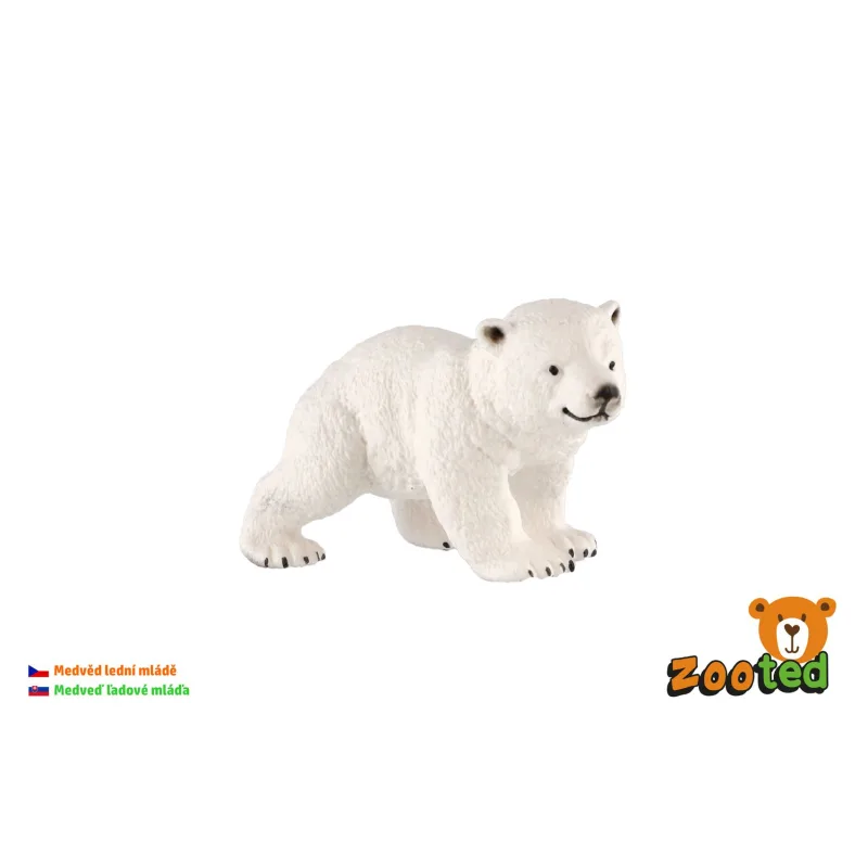 ZOOted Medveď ľadový mláďa zooted plast 6cm v sáčku