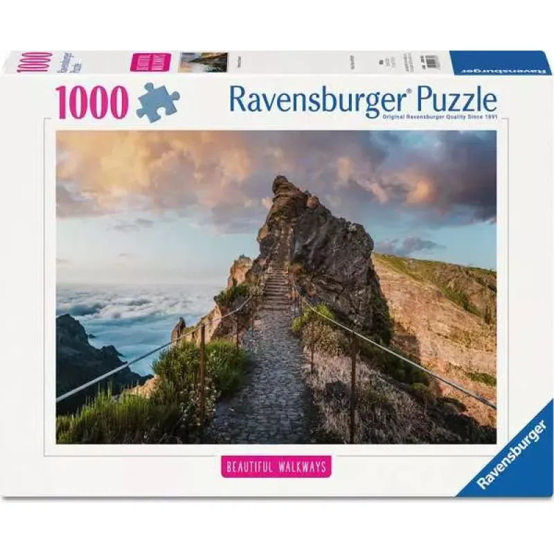 Puzzle Ravensburger 1000 dielikov Krásne cestičky: Cesta do neba, Madeira