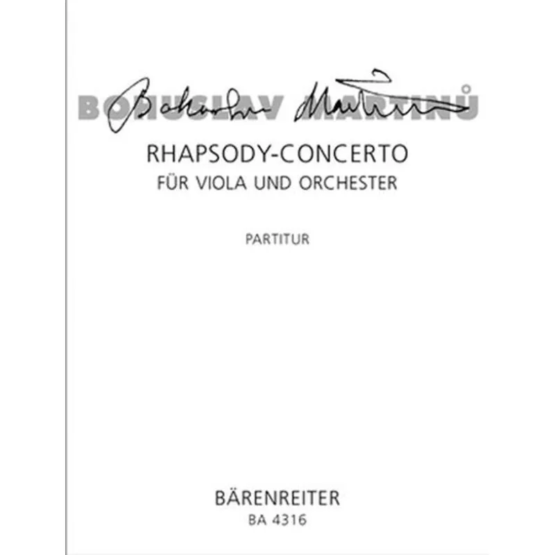 Bärenreiter Rhapsody-Concerto pro violu a orchestr