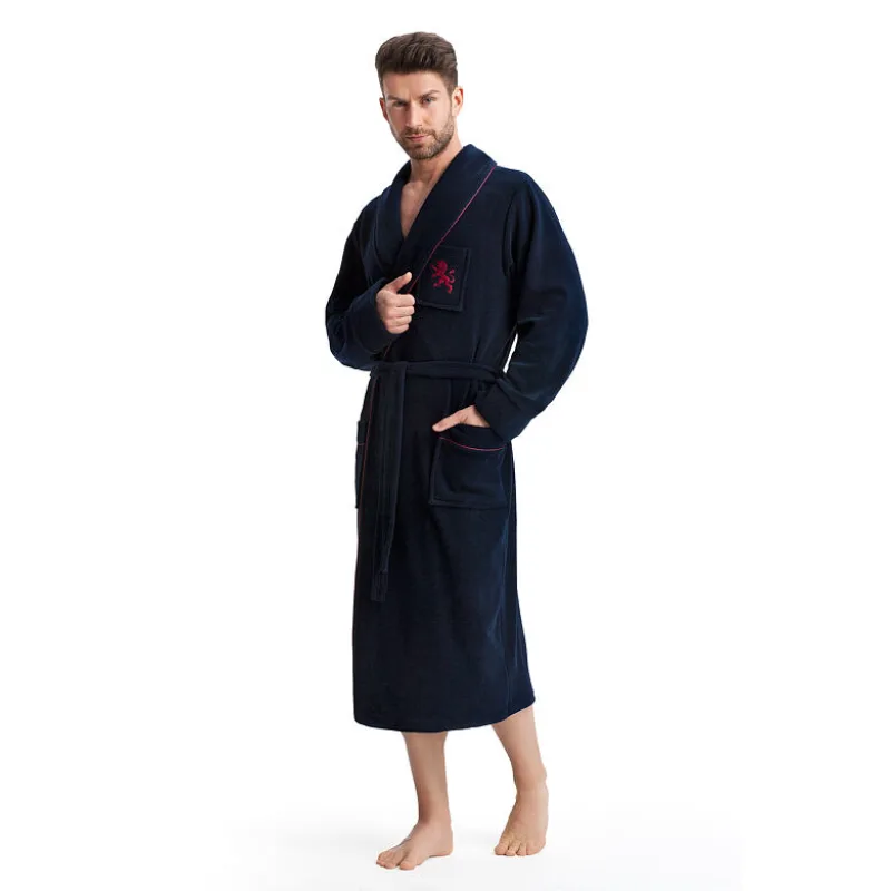 Pánsky župan Lukas tmavomodrý L