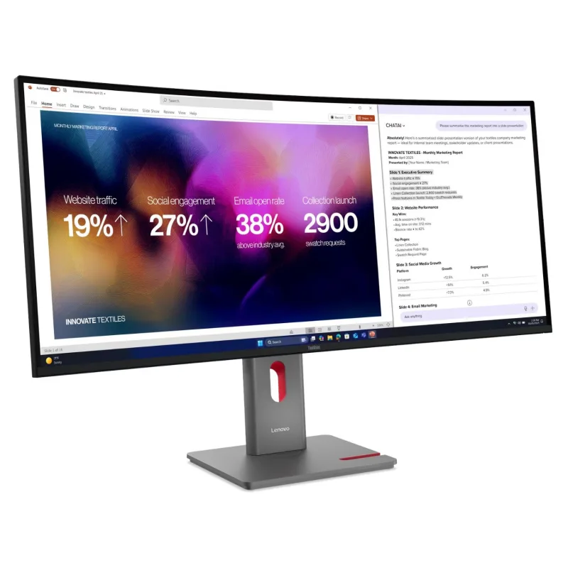 Lenovo ThinkVision/P40WD-40/39,7"/IPS/wUHD/120Hz/4ms/Černá/3R 64B4GAT1EU