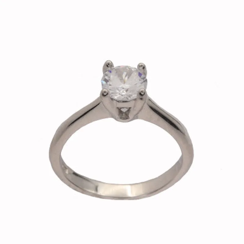 Strieborný prsteň s kameňom KA R2968, 52