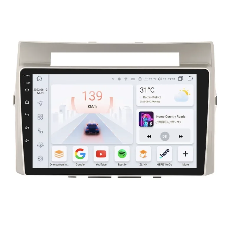 HIZPO KXTYVS91 Autorádio 9" Android pro Toyota Corolla Verso Model: S9008 (8+128GB) CHR2316_R