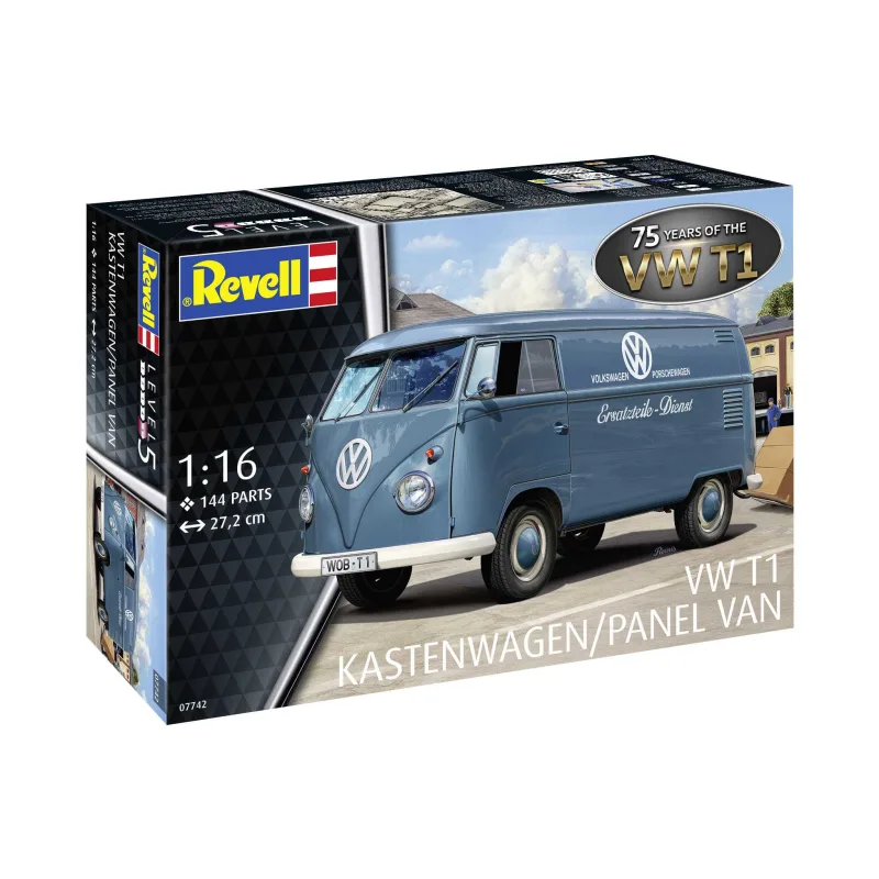 Revell Plastic ModelKit auto 07742 - VW T1 Panel Van - 75 rokov VW T1 (1:16)