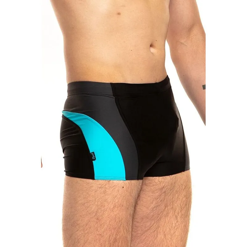 Pánske plavky Haiti 1 čierno-tyrkysové 3XL