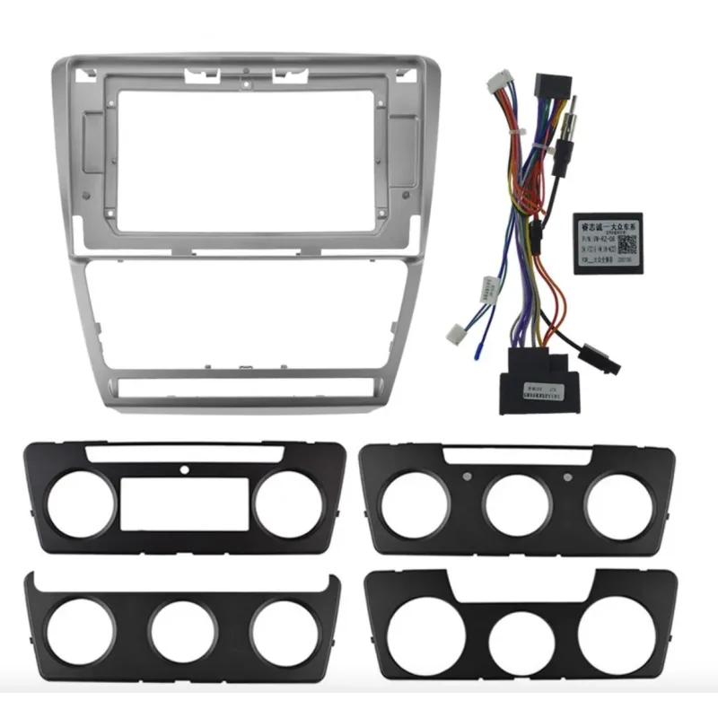 KXSKDOTV101S Rámeček s napájecím kabelem pro 10,1" autorádio do Škoda Octavia 2 CHR2476