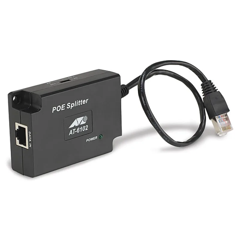 Allied Telesis Gb POE Splitter,802.3af AT-6102G AT-6102G