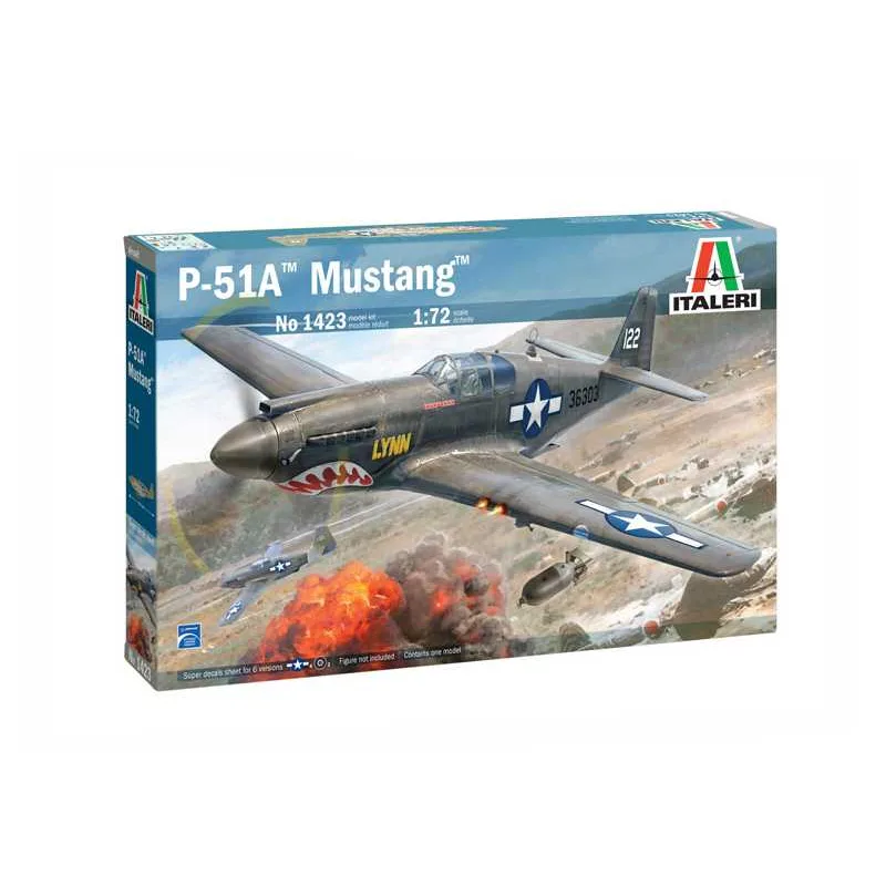 Italeri Model Kit lietadlo 1423 - P-51A Mustang (1:72)