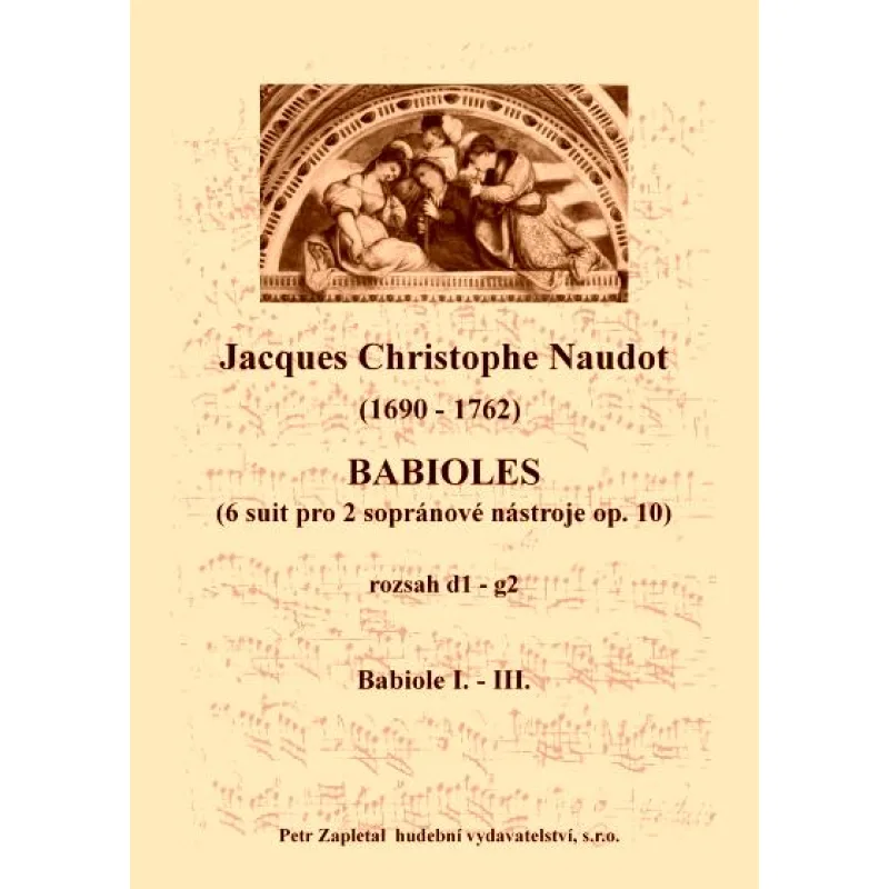 NotaNota Babioles I. - III. (suity pro 2 sopr. nástroje) rozsah d1 - g2