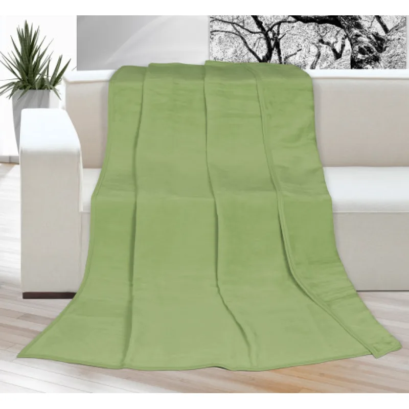 Bellatex Přikrývka KIRA PLUS, hráškově zelená - 150x200 cm