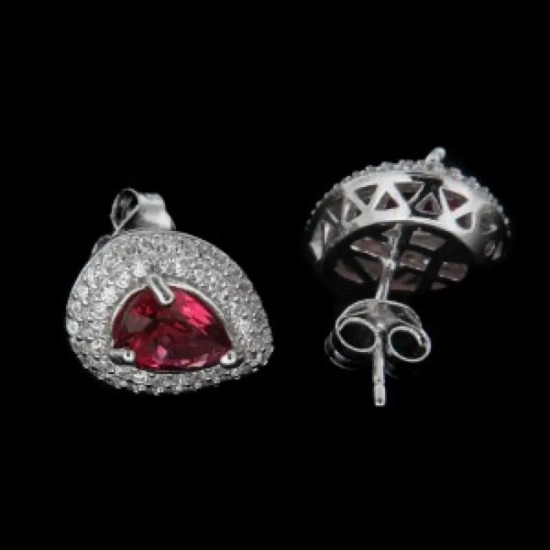 Strieborné náušnice na puzety KA E2258 R