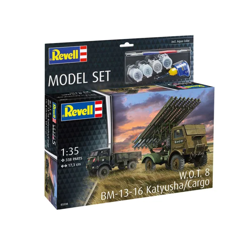 Revell ModelSet military 63338 - W.O.T. 8 BM-13-16 Katyusha/Cargo (1:35)