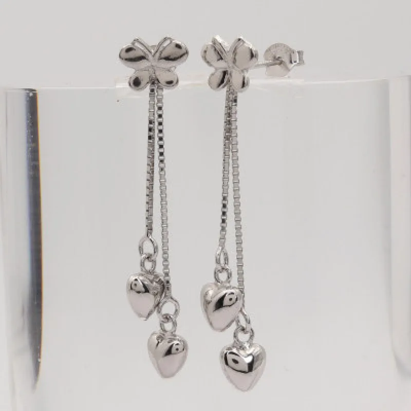 Strieborné náušnice na puzety KA E3802