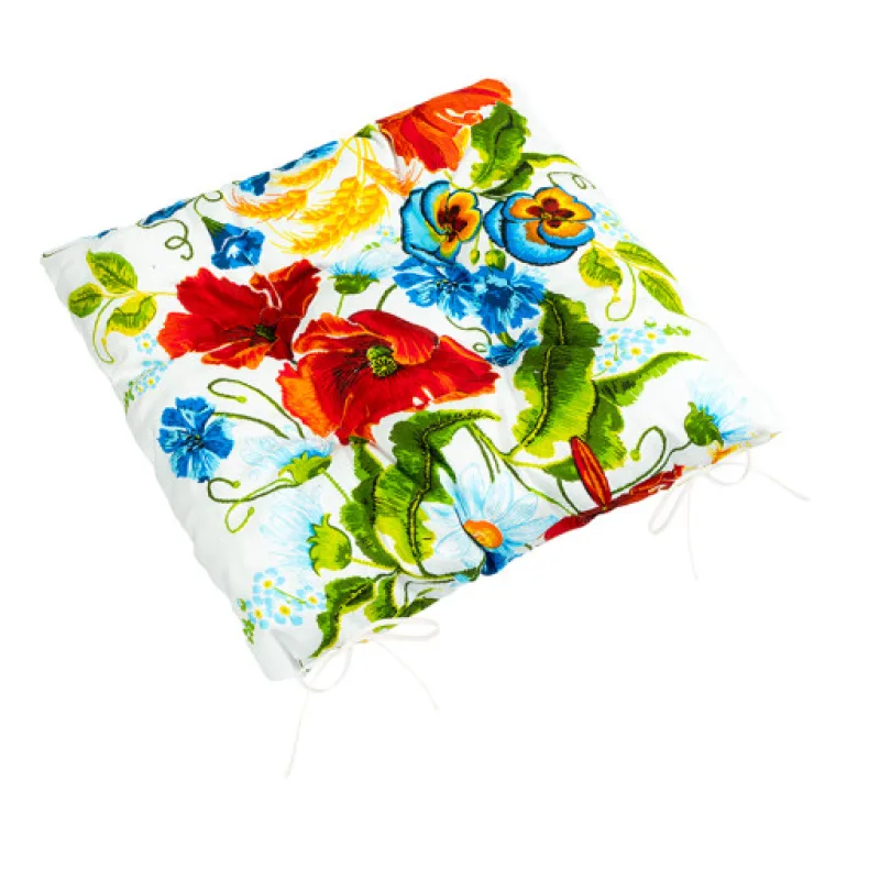 Bellatex Sedák Gita prošívaný, Vlčí mák - 40x40 cm