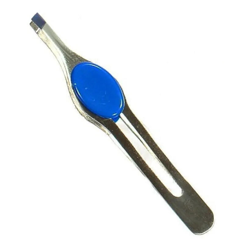 DUKO-EXIM DUKO Pinzety Profesionálna pinzeta na obočie šikmá - nerez + plast 9,6cm