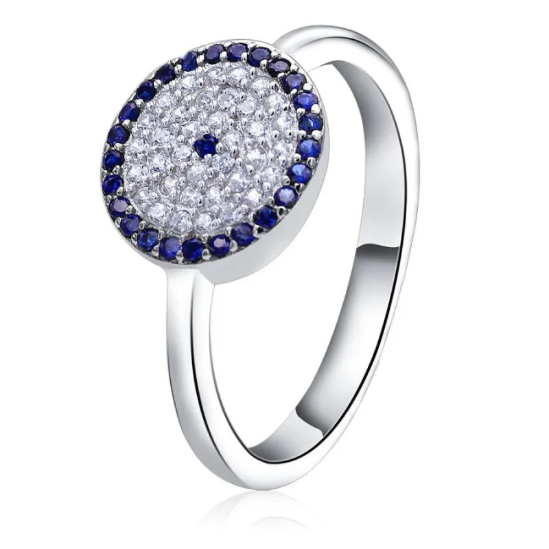 Strieborný prsteň so zirkónmi ADANITO EFR0003021, 56