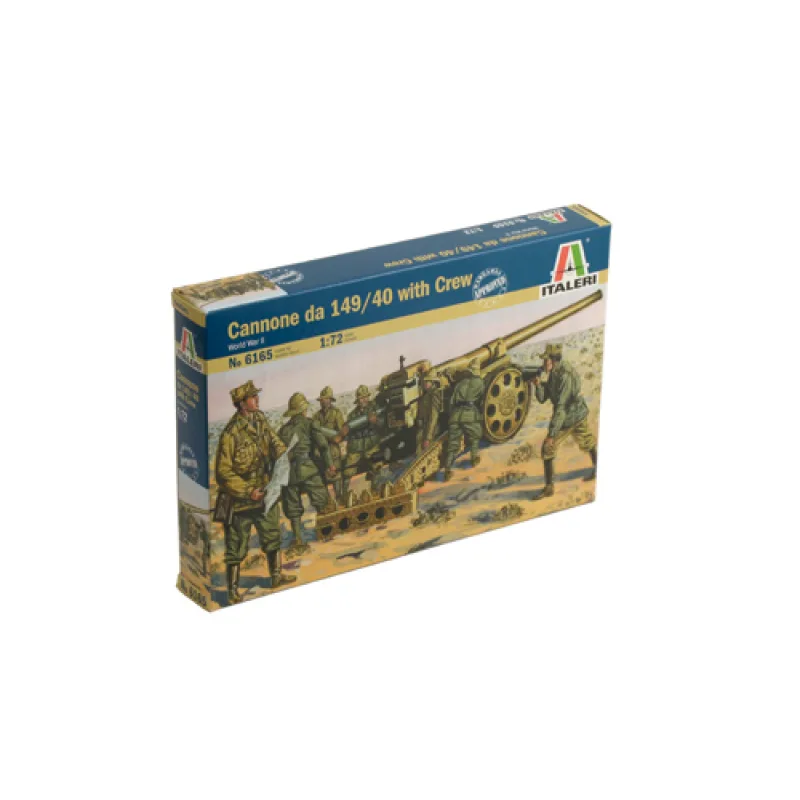 Italeri Model Kit figúrky 6165 - WWII - Cannone da 149/40 s posádkou (1:72)