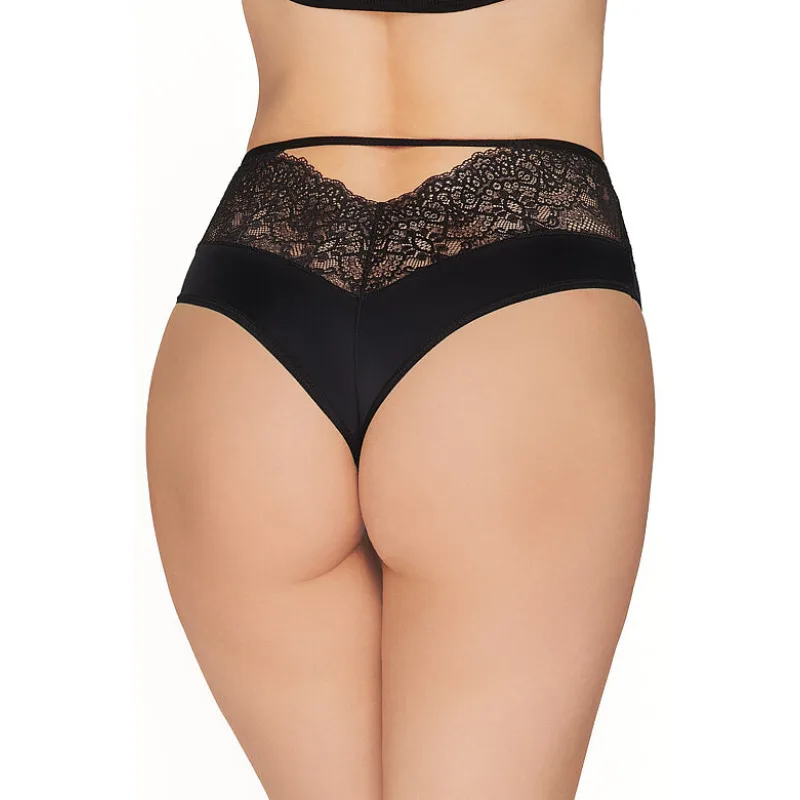 Tangá s vyšším pásom 158 čierne M