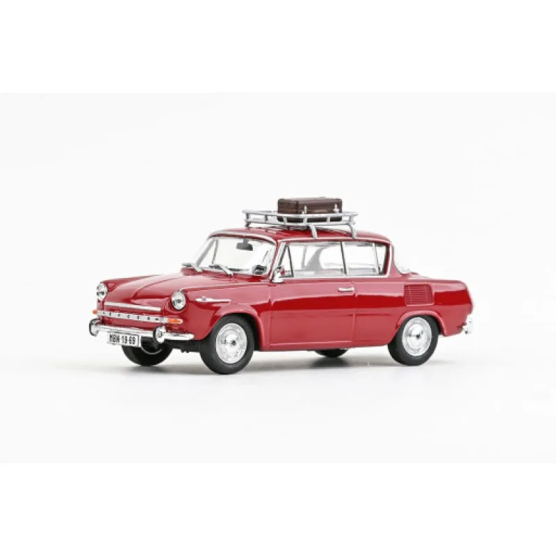 Abrex Škoda 1100MBX (1969) se zahrádkou, Červená Rubínová 1:43