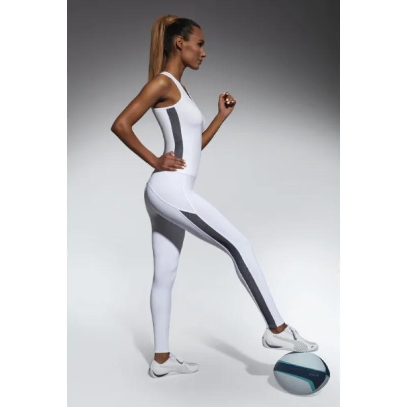 BAS BLACK IMAGIN biela + modrá M polyester / elastan