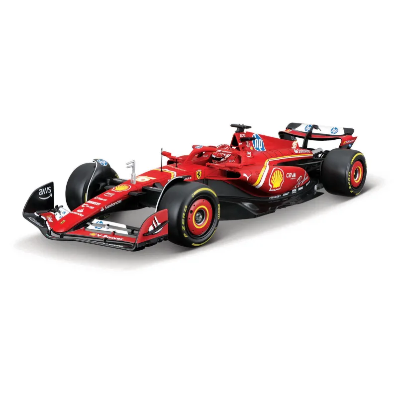 Bburago - RACING MODEL KIT, Formule Ferrari SF24 (2024), #16 Charles Leclerc, 1:24