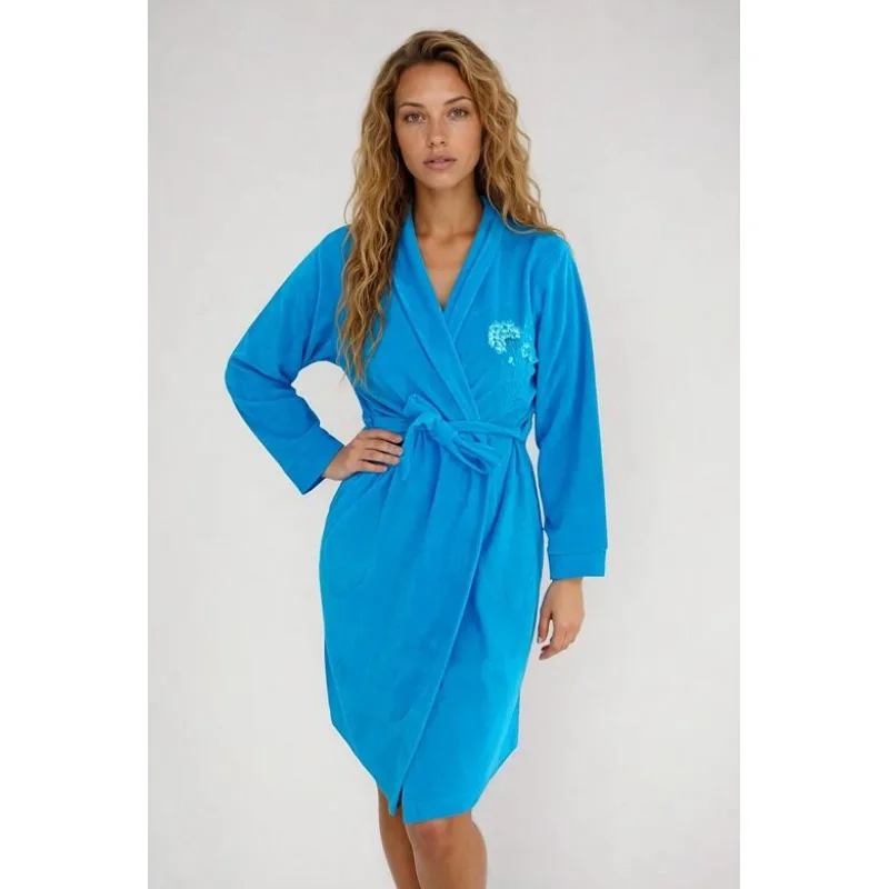 Dámsky župan froté Hannah tyrkysový 4XL