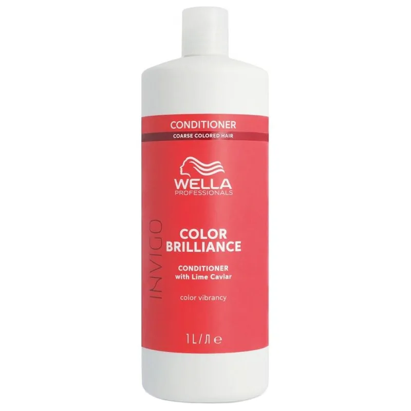 WELLA Invigo Brilliance Color Conditioner Coarse 1000ml - balzám na silné farbené vlasy