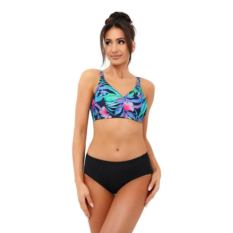 Dámske športové plavky Kréta II palmové listy XL