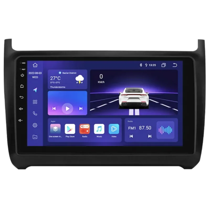 HIZPO KXVWPOL91 Autorádio 9" Android 13 pro Volkswagen Polo 5 Model: S9006 (6+64GB) CHR1732