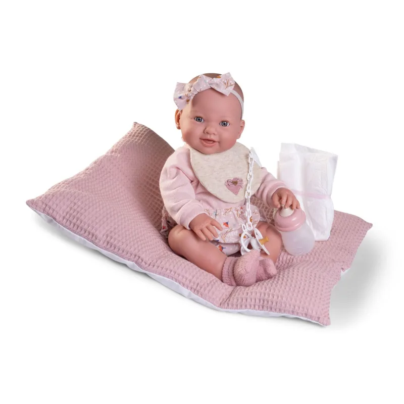 Rappa Antonio Juan 50414 MIA - žmurkajúce a cikajúce bábätko s celovinylovým telom - 42 cm