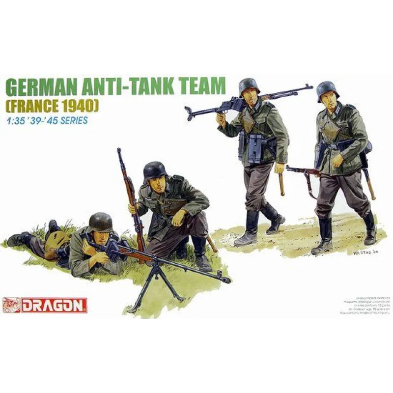 Dragon Model Kit figúrky 6196 - NEMECKÝ PROTITANKOVÝ TÍM (1:35)