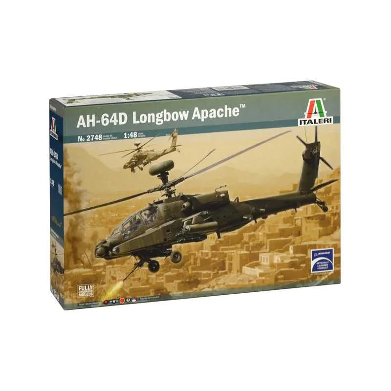 Italeri Model Kit vrtuľník 2748 - AH-64D LONGBOW APACHE (1:48)