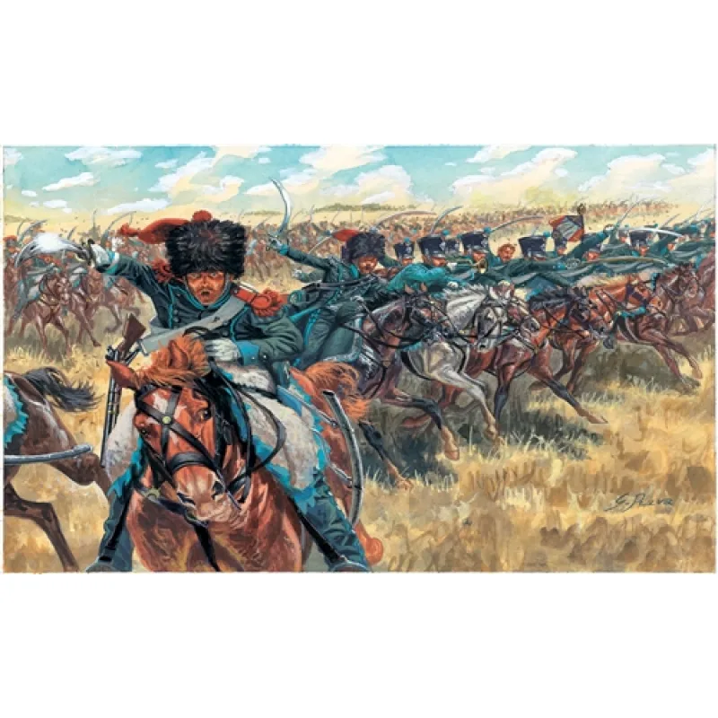 Italeri Model Kit figúrky 6080 - NAPOLEONIC WARS - FRENCH LIGHT CAVALRY (1:72)