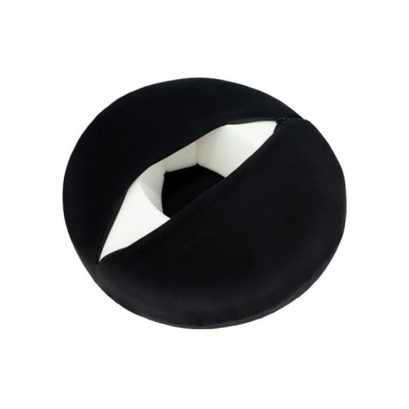 Bellatex anatomický sedák z Visco pěny, Černý - průměr 40cm