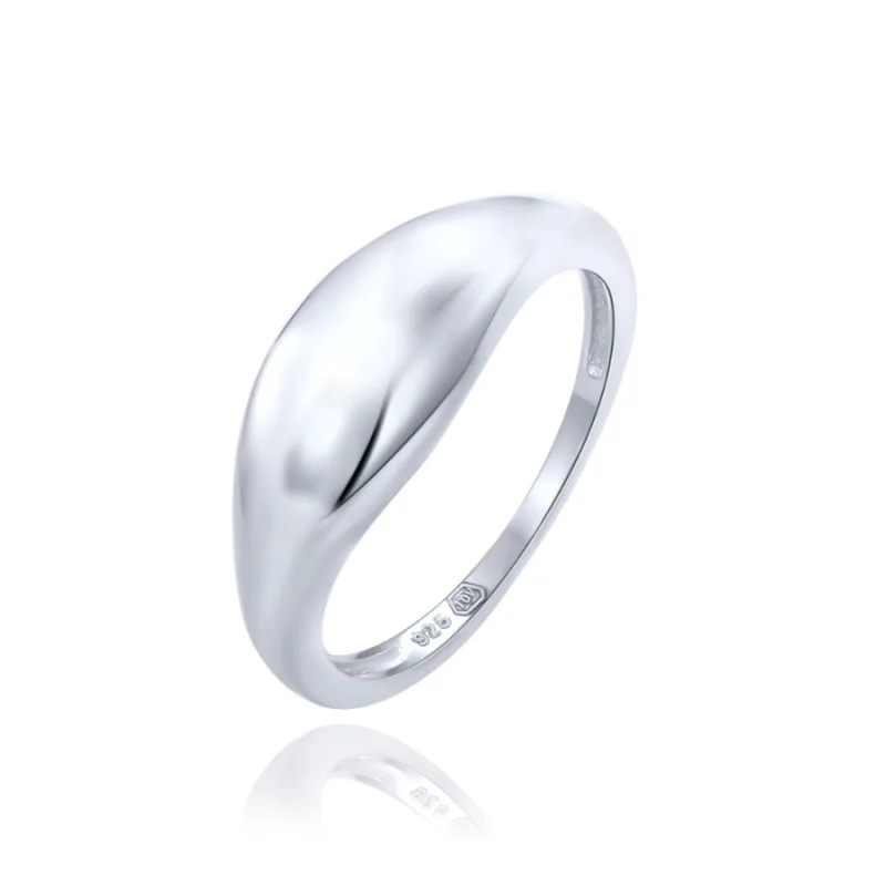 Moderný strieborný prsteň MINET JMAN0566SR, 60