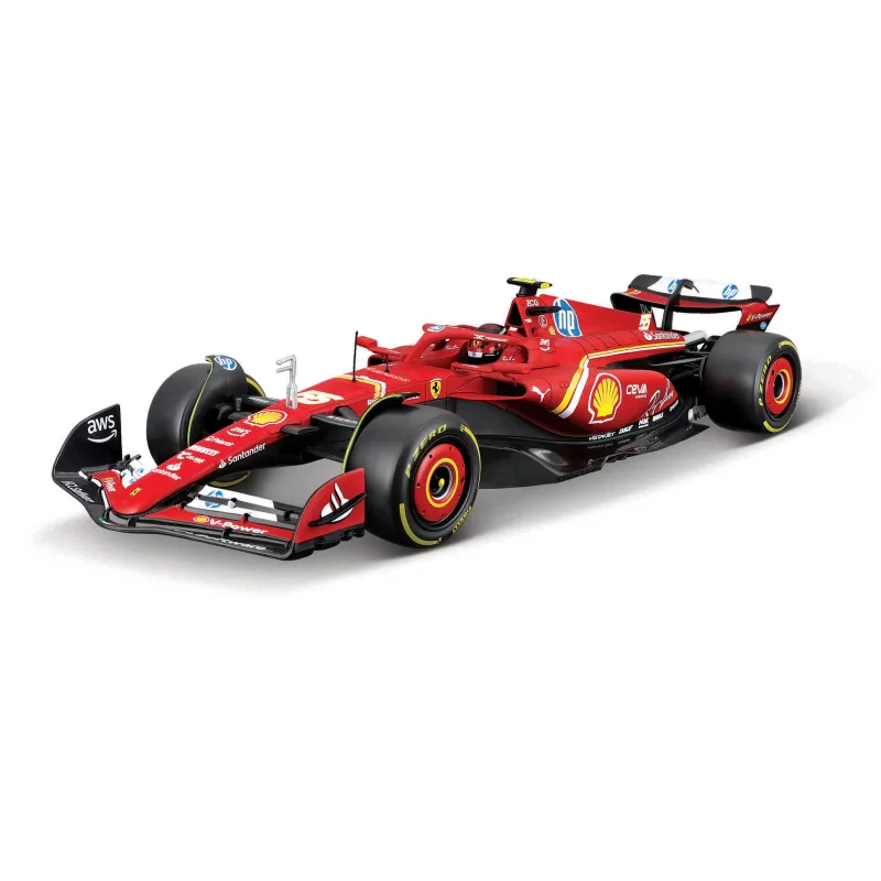 Bburago - FORMULA RACING, F1 Ferrari Scuderia SF-24 (2024), #55 Carlos Sainz, 1:18