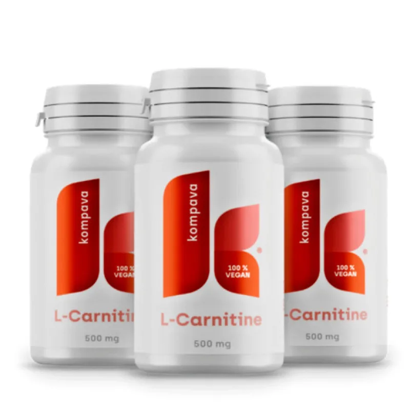 Kompava L-karnitin, 3x90 kapslí 500mg