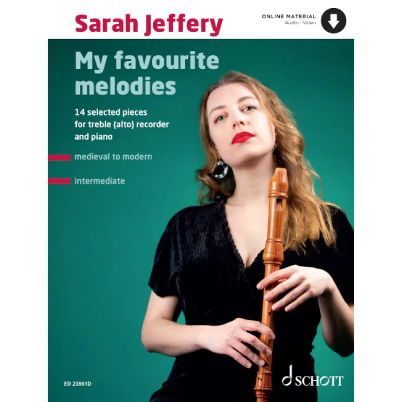 Schott Music My favourite melodies for treble (alto) recorder