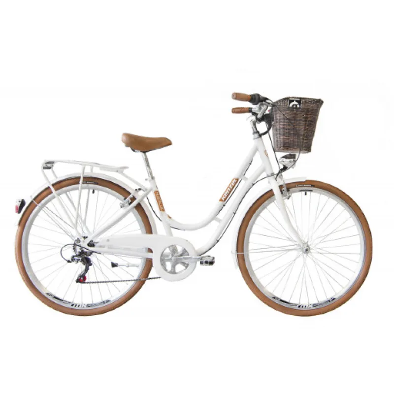 Kenzel Jízdní kolo Nostalgic Royal 6spd 28" 2026 bílo-hnědé