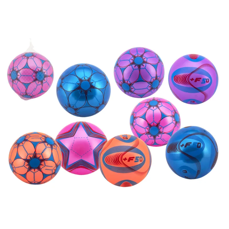 Teddies Lopta farebná nafúknutá guma 23cm mix farieb v sieťke