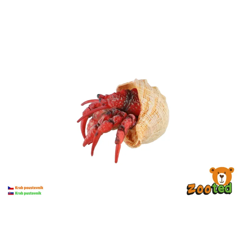 ZOOted Krab pustovník zooted plast 7cm v sáčku