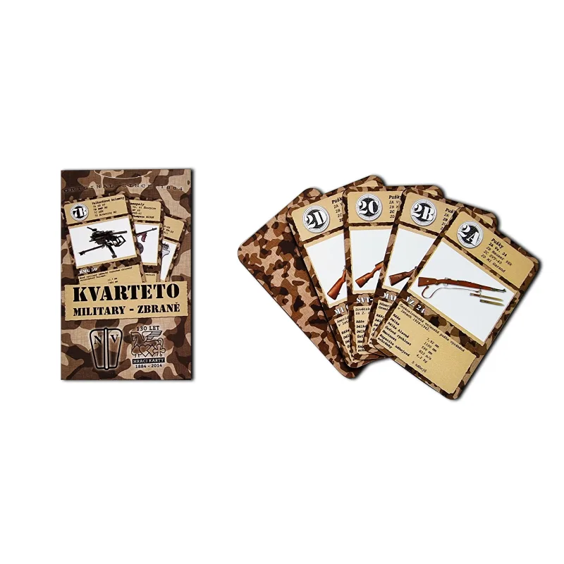 Hrací karty Wooky Quartet Vojenské zbrane Hracie karty