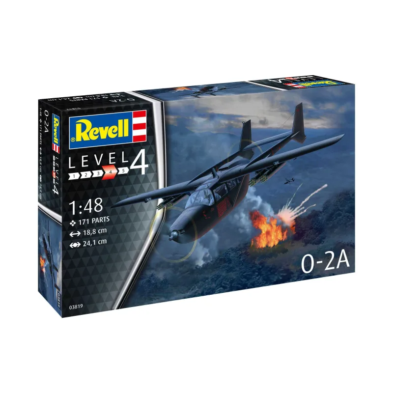 Revell Plastic ModelKit lietadlo 03819 - O-2A Skymaster (1:48)