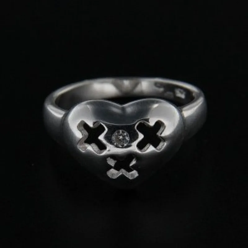 Strieborný prsteň s kameňom KA R185, 56