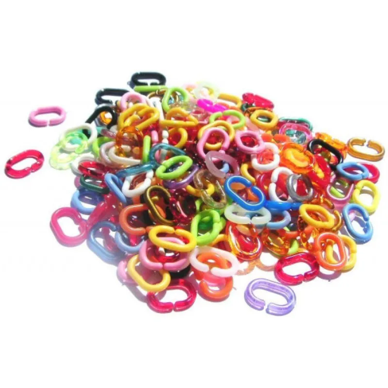 Barevné plastové céčka, 150ks