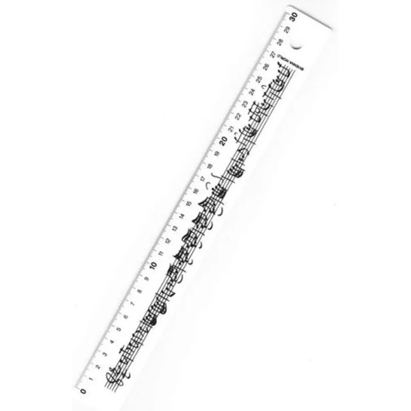 Vienna World Pravítko - noty (bílé) 30cm